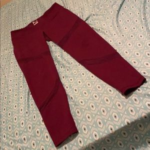 Old Navy Active Maroon Leggings
